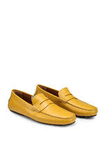 Load image into Gallery viewer, Bally Warno 6230215 Men&#39;s Mustard Calf Leather Driver Shoes US 10 MSRP $495
