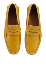 Load image into Gallery viewer, Bally Warno 6230215 Men&#39;s Mustard Calf Leather Driver Shoes US 10 MSRP $495
