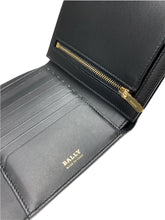 Load image into Gallery viewer, NEW Bally Japril Women&#39;s 6230645 Black Leather French Wallet MSRP $510
