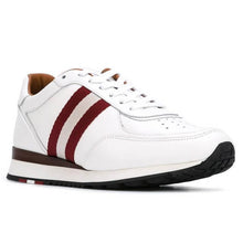 Load image into Gallery viewer, NEW Bally Aston Men&#39;s 6205287 White Leather Sneakers US 6 MSRP $600
