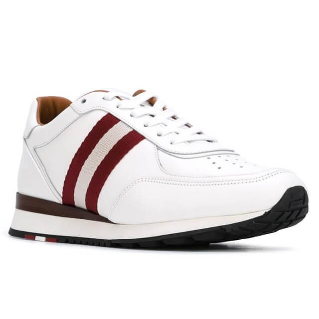 NEW Bally Aston Men's 6205287 White Leather Sneakers US 6 MSRP $600