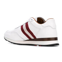 Load image into Gallery viewer, NEW Bally Aston Men&#39;s 6205287 White Leather Sneakers US 6 MSRP $600
