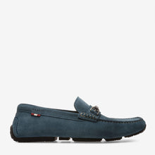 Load image into Gallery viewer, NEW Bally Pardue Men&#39;s 6217543 Blue Suede Loafers US 12 MSRP $395
