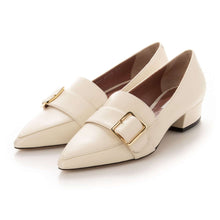 Load image into Gallery viewer, Bally Harumi Women&#39;s 6223783 Bone Calf Leather Buckled Mules US 9 MSRP $730
