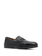 Load image into Gallery viewer, NEW Bally Relon Men&#39;s 6225652 Black Grained Leather Loafers US 10 MSRP $550
