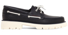 Load image into Gallery viewer, NEW SALVATORE FERRAGAMO Ambler Men&#39;s 709209 Dark Blue Sneaker Size 6 MSRP $695
