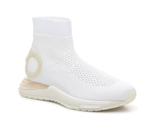 Load image into Gallery viewer, SALVATORE FERRAGAMO Gardena Women&#39;s 726203 White Sock Sneaker Size 5.5 C MSRP $950
