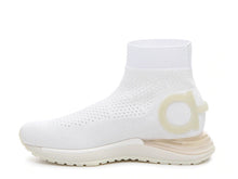 Load image into Gallery viewer, SALVATORE FERRAGAMO Gardena Women&#39;s 726203 White Sock Sneaker Size 5.5 C MSRP $950
