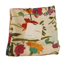 Load image into Gallery viewer, NEW SALVATORE FERRAGAMO Women&#39;s 707910 Print Silk Scarf MSRP $435
