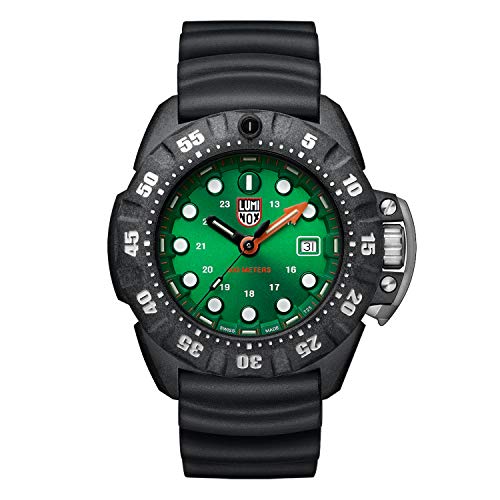 LUMINOX Scott Cassell Deep Dive Men's XS.1567 Green Dial Watch MSRP $795