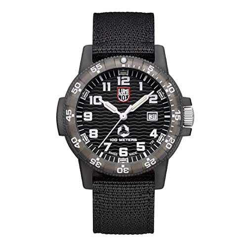 NEW LUMINOX #Tide XS.0321.ECO Men's Recycled Military Dive Watch in Black/Grey