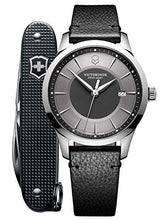 Load image into Gallery viewer, NEW VICTORINOX Alliance Men&#39;s 241804.1 Silver Quartz Watch with Knife MSRP $515
